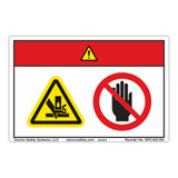 Danger/Crush Hazard Label (WF2-033-DH)