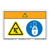 Warning/Crush Hazard Label (WF2-063-WH)