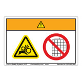 Warning/Entanglement Hazard Label (WF2-097-WH)