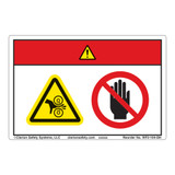 Danger/Entanglement Hazard Label (WF2-104-DH)