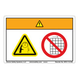 Warning/Entanglement Hazard Label (WF2-113-WH)