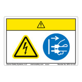 Caution/Hazardous Voltage Label (WF2-121-CH)