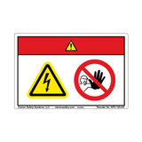 Danger/Hazardous Voltage Label (WF2-126-DH)