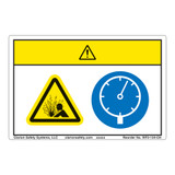 Caution/Pressurized Device Label (WF2-134-CH)