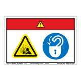 Danger/Pressurized Device Label (WF2-141-DH)