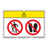 Caution/Do Not Step Label (WF2-142-CH)