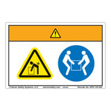 Warning/Lift Hazard Label (WF2-145-WH)