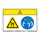 Caution/Lift Hazard Label (WF2-148-CH)