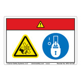Danger/Rotating Blade Label (WF2-167-DH)