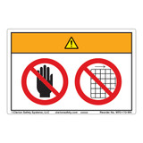 Warning/Do Not Operate with Guards Removed Label (WF2-173-WH)