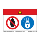 Danger/Stay Clear Label (WF2-177-DH)