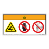 Warning/Entanglement Hazard Label (WF3-001-WH)