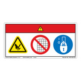 Danger/Blade Hazard Label (WF3-004-DH)