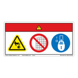 Danger/Rotating Blade Label (WF3-010-DH)