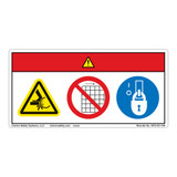Danger/Crush Hazard Label (WF3-031-DH)