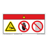 Danger/Crush Hazard Label (WF3-042-DH)