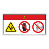 Danger/Crush Hazard Label (WF3-048-DH)