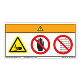 Warning/Crush Hazard Label (WF3-051-WH)
