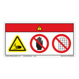 Danger/Crush Hazard Label (WF3-052-DH)