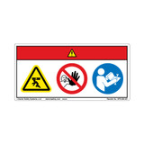 Danger/Crush Hazard Label (WF3-055-DH)