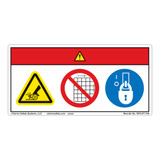 Danger/Entanglement Hazard Label (WF3-071-DH)