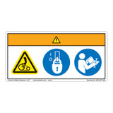 Warning/Entanglement Hazard Label (WF3-077-WH)