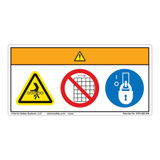 Warning/Entanglement Hazard Label (WF3-082-WH)