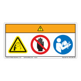 Warning/Entanglement Hazard Label (WF3-084-WH)