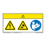 Caution/Electric Shock Hazard Label (WF3-088-CH)