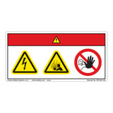 Danger/Electric Shock Hazard Label (WF3-091-DH)