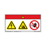 Danger/Electric Shock Hazard Label (WF3-091-DH)