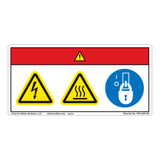 Danger/Hot Surface Label (WF3-094-DH)