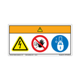 Warning/Hazardous Voltage Label (WF3-096-WH)