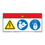 Danger/Hazardous Voltage Label (WF3-097-DH)