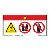 Danger/Keep Off Conveyor Label (WF3-100-DH)