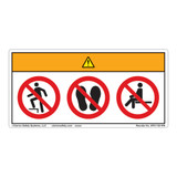 Warning/Do Not Step Label (WF3-103-WH)