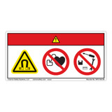 Danger/Magnetic Fields Label (WF3-106-DH)