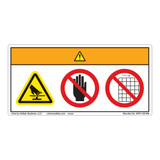 Warning/Pinch Point Label (WF3-139-WH)