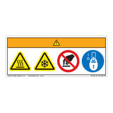 Warning/Hot or Cold Surface Label (WF4-002-WH)