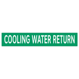 COOLING WATER RETURN Pipe Marker (PS-RA3G)
