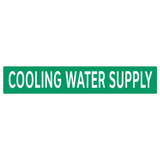 COOLING WATER SUPPLY Pipe Marker (PS-RA4G)