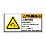 Warning/Automated Machinery (H6045-GCWHPJ)
