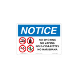 Notice No Vaping Sign (OS1277NH-)