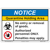Notice/Quarantine Holding Area (F1354-)  