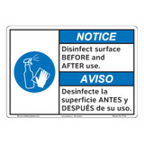 Notice/Disinfect Surface (F1370-)