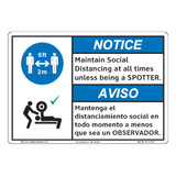 Notice/Maintain Social Distancing (F1379-)