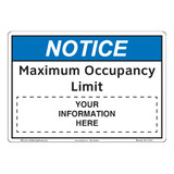 Notice/Maximum Occupancy Limit (F1375-) 