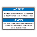 Notice/Visitors Allowed Inside (F1390-)