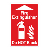 Fire Extinguisher/Do NOT Block Floor Marker (FM136-)