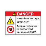 Danger/Hazardous Voltage Floor Marker (FM142-)